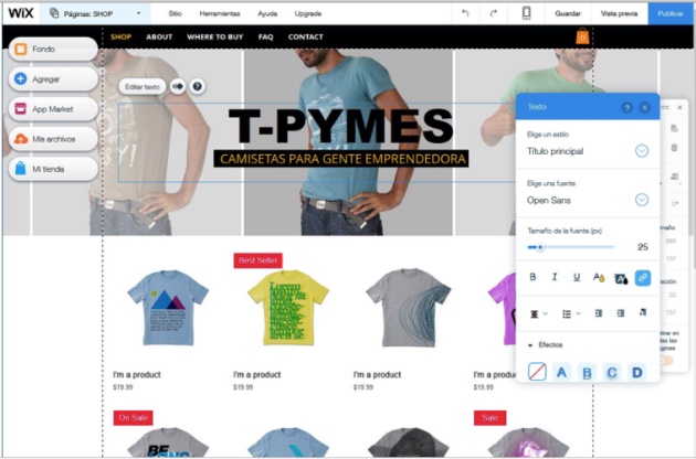 Cómo crear una tienda online en cinco minutos la plataforma Wix - MuyPymes