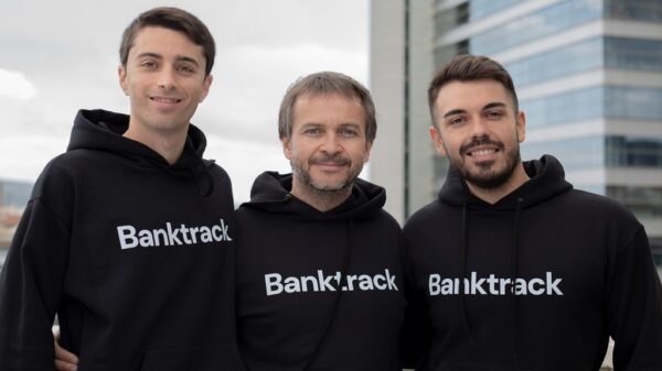 Carlos Pérez, Nacho González-Barros y David Álvarez - Fundadores de Banktrack