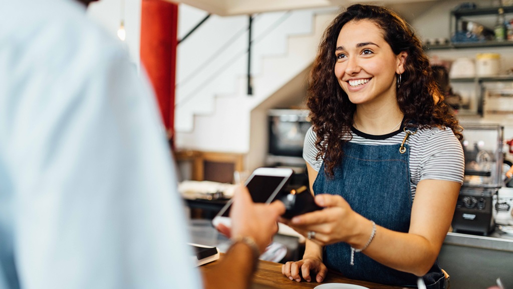 Contactless Payment in Coffee shop